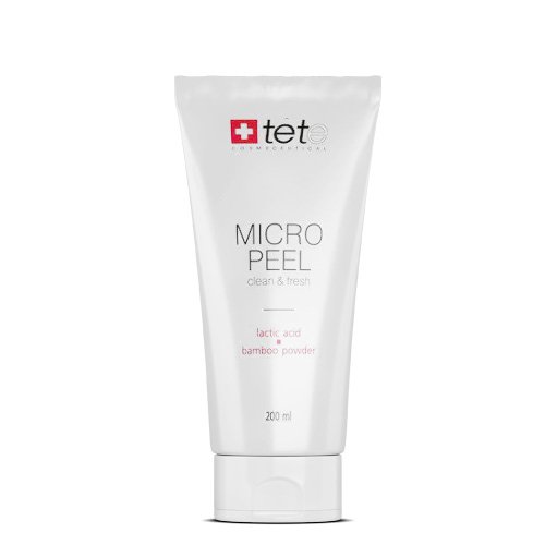 Tete Micro Рeel Mask / Мягкий эксфолиант с молочной и гликолевой кислотами, бамбуковой пудрой (200 мл)