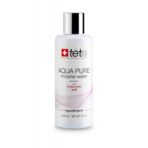 TETE. Мицеллярная вода с гиалуроновой кислотой / AQUA PURE Micellar water, 200 мл